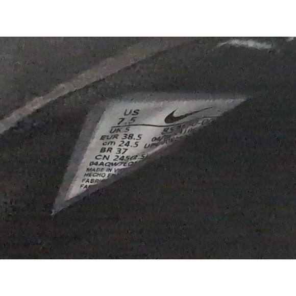 Nike Air Max Thea Mid Shoe Sneaker Ankle Boot Womens 7.5 Black Leather Slip On - Picture 9 of 10